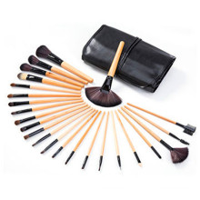 Hot Sale 24PCS Cosmetic Makeup Brush with Wood Handle